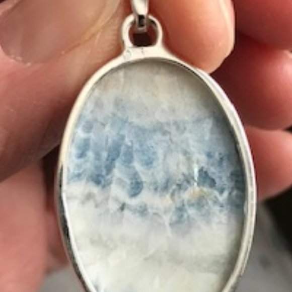 Turkish Scheelite Pendant 925 sterling with chain - Picture 5 of 5